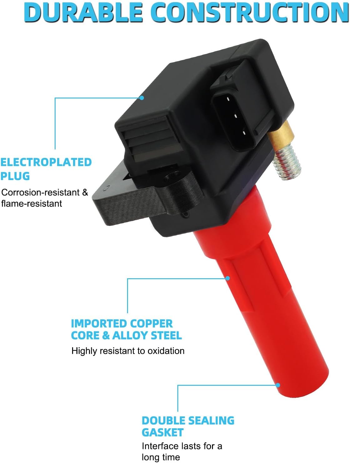 Set Of 6 UF682 Ignition Coil Pack & Iridium Spark Plugs (3.6L Only) 2010-2019 For Subaru Legacy Outback Tribeca, Replace # 22433AA610 22433AA611 22433AA612 C-864 49125 GN10666 U5357 UF666