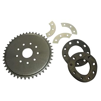 New 9 Hole Rear Sprocket Mount kit with 44T Sprocket Fit for 49cc 50cc 66cc 80cc 100cc Motorised Bicycles Bike Engine Parts