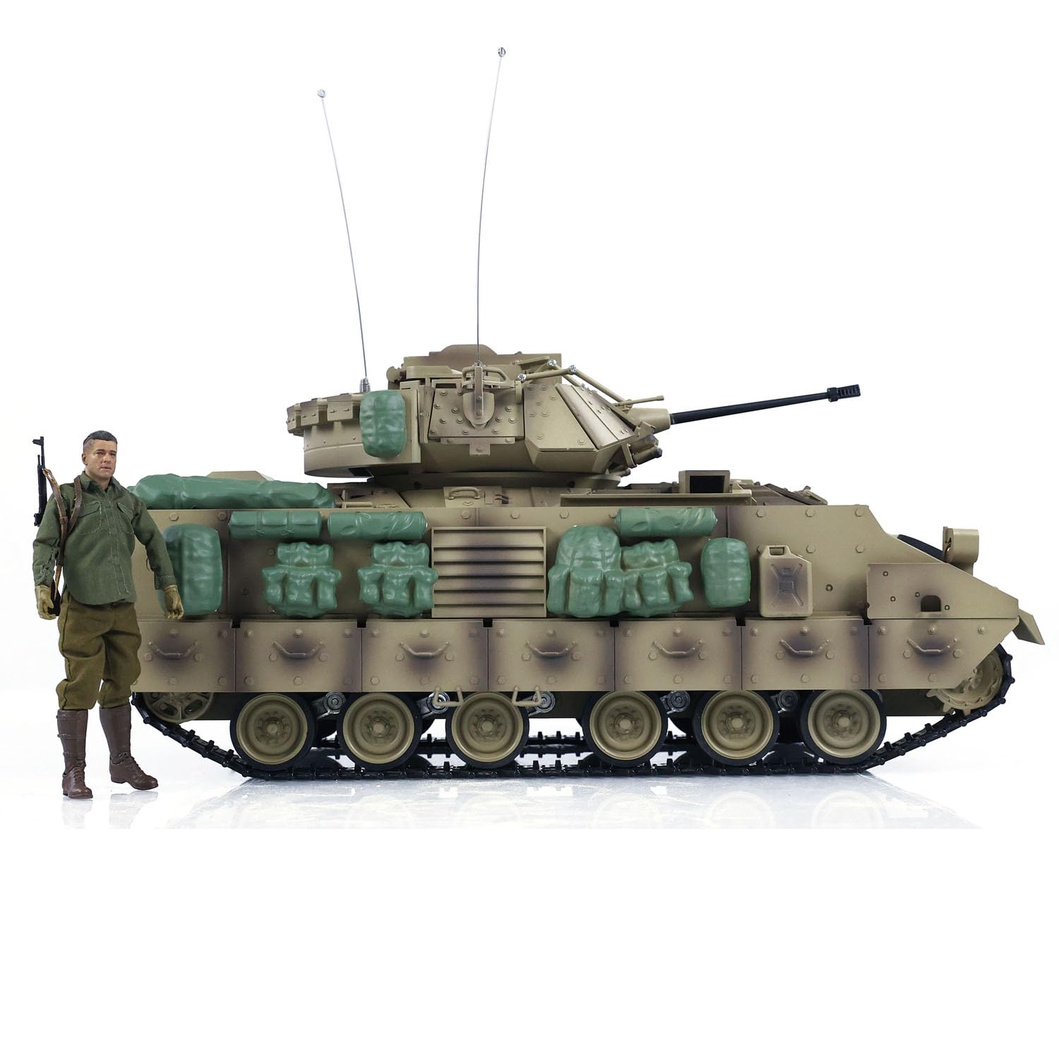Amazon.co.jp: wheelfun 1/16 TD RC バトルタンク プラスチック M2A2