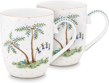 Pip Studio Jolie Dots Gold Mug with Handle Small Set 2