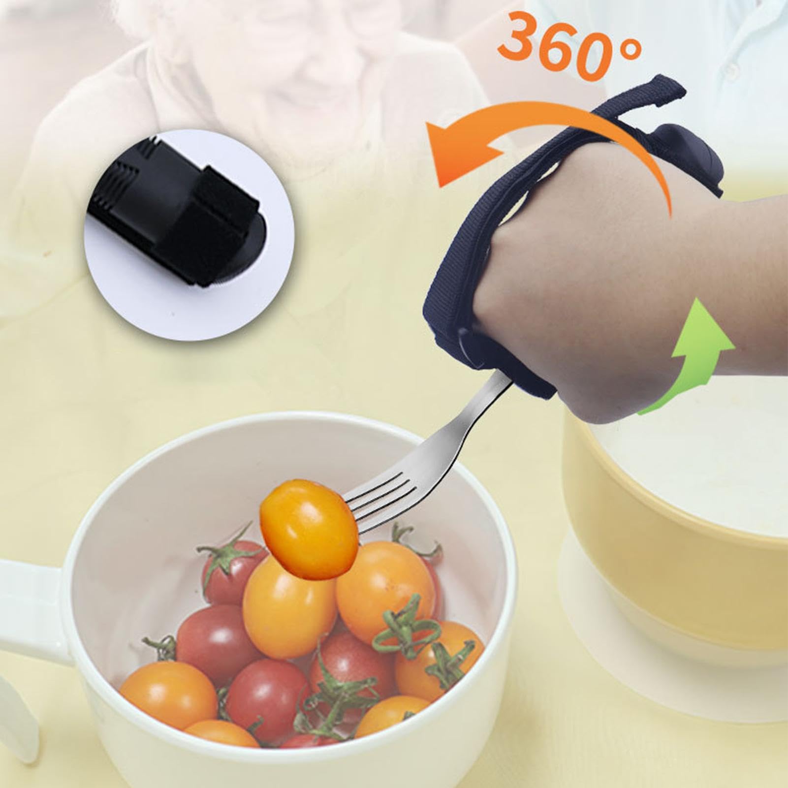 Utensili adattivi, Utensili per mangiare anziani, Utensili per tremori alle mani, Posate adattive in acciaio inossidabile, Utensili per mangiare ergonomici, Utensili per la debolezza muscolare,