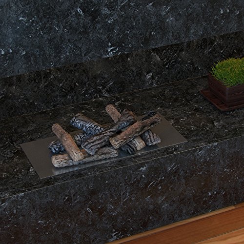 Regal Flame 8 Piece Set Ceramic Wood Medium Gas Fireplace Logs Logs for All Types of Indoor, Gas Inserts, Ventless & Vent Free, Propane, Gel, Ethanol, or Outdoor Fireplaces & Fire Pits (Oak Wood)