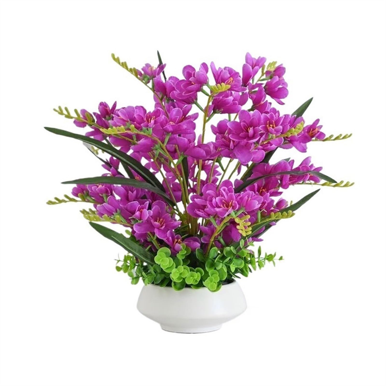 IUokLU Artificial Flowers Butterfly Orchid Simulation Flower Decoration Fake Flower Arrangement Table Arrangement Flower Centerpieces Fake Flowers Bouquet (D)