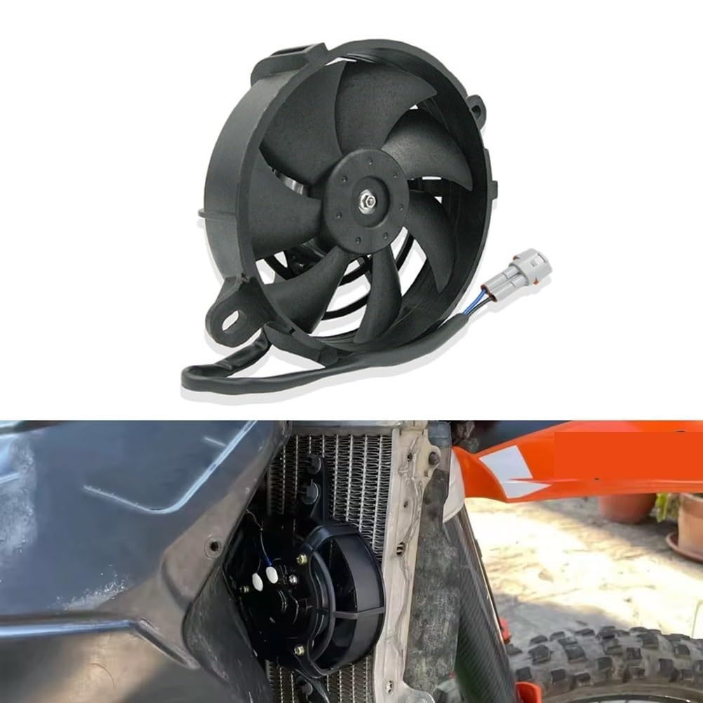 Wentylator chłodnicy Zestaw wentylatora 12V motocyklowy wentylator chłodzący chłodnicę oleju silnikowego elektryczny wentylator chłodnicy uniwersalny(4inch 25w)