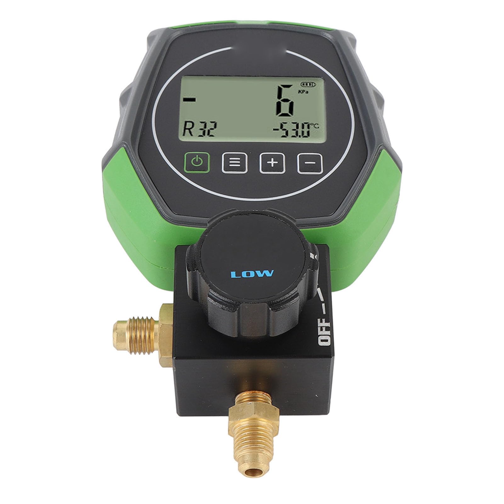 Cryfokt Digitales HVAC-Messgerät, Präziser Vakuum-Druckverteilertester für AC-Fluoridierung 6000 KPa, Einfache Wartung, für Wartungspersonal