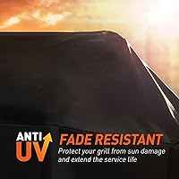 Vista 5 de Arcedo Cubierta de ahumador eléctrico de 40 pulgadas para ahumador Masterbuild, cubierta de parrilla impermeable resistente al agua, cubierta