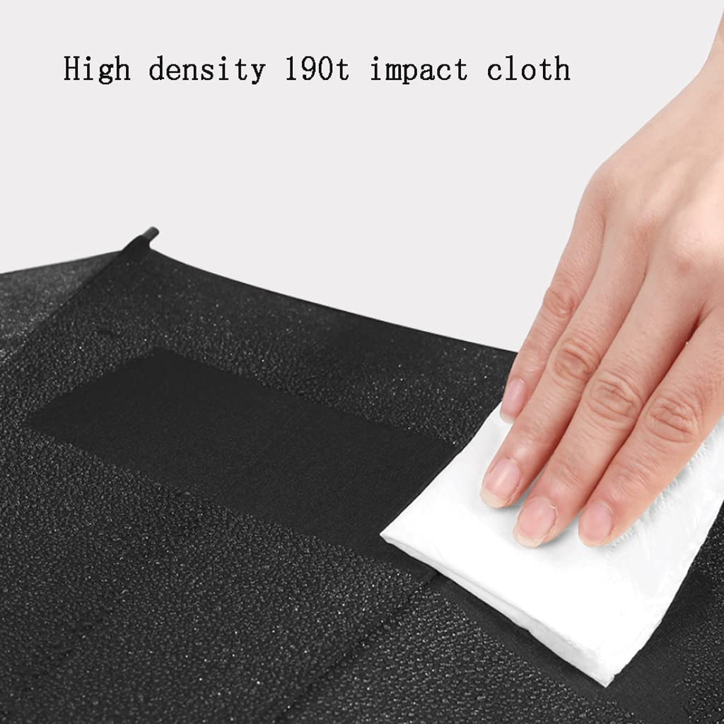 Paraguas Resistente al Viento, Resistente, automático, Abierto, para Viajes, Lluvia, con Funda Impermeable, Paraguas con Palo ventilado, Wate (B 90cm)