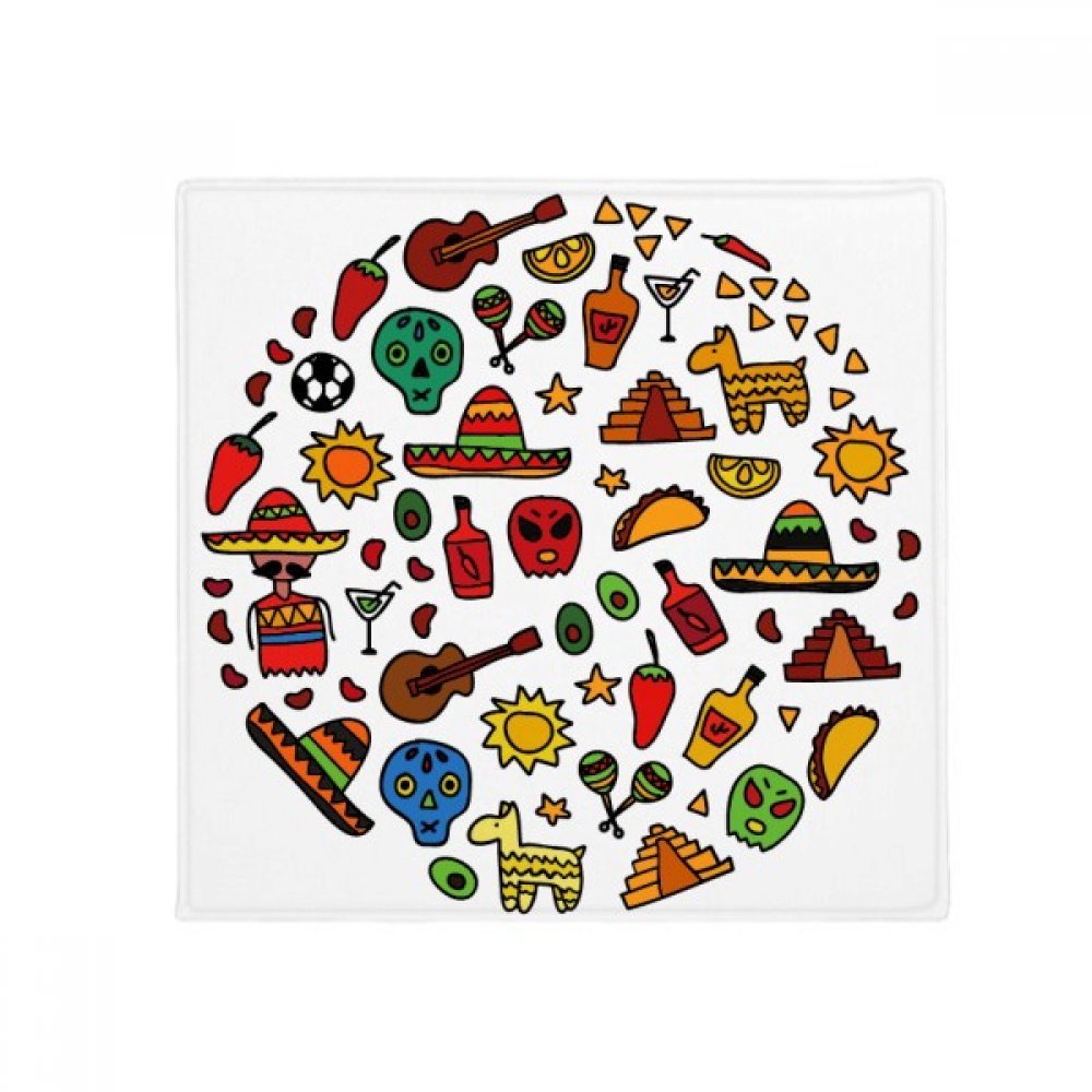 Tapis de sol pour animal domestique au design de guitare et piment pour cuisine et entrée