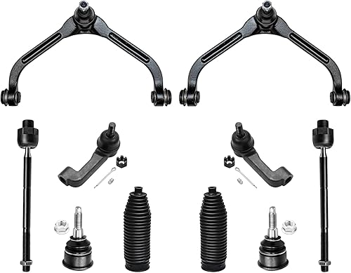 Miniatura 207 de Detroit Axle - Kit de suspensión frontal de 10 piezas para Chevy Trailblazer EXT GMC Envoy XL XUV Buick Rainier Isuzu Ascender Olds Bravada, brazos