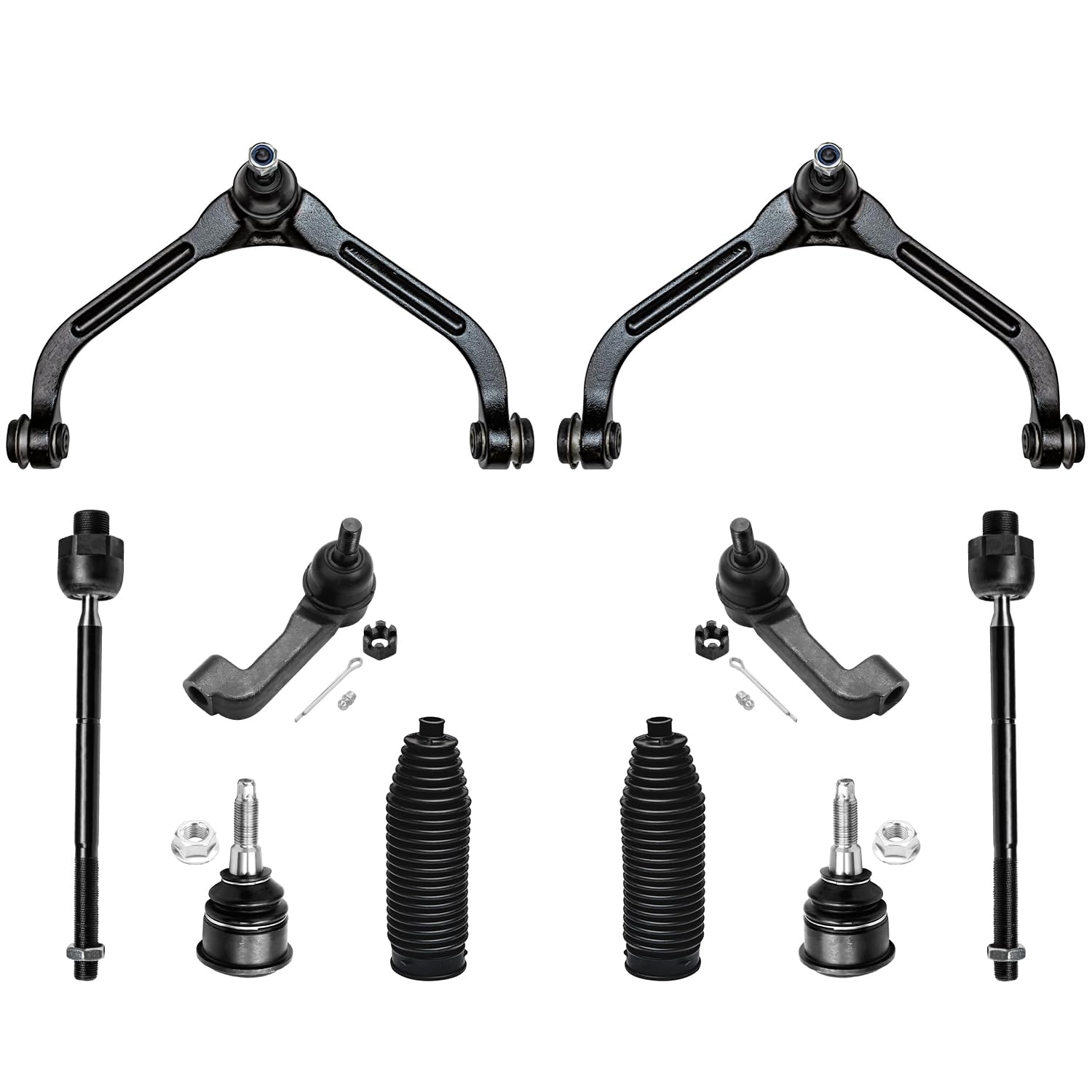 Detroit Axle - 10pc Front End Suspension Kit for 2002 2003 2004