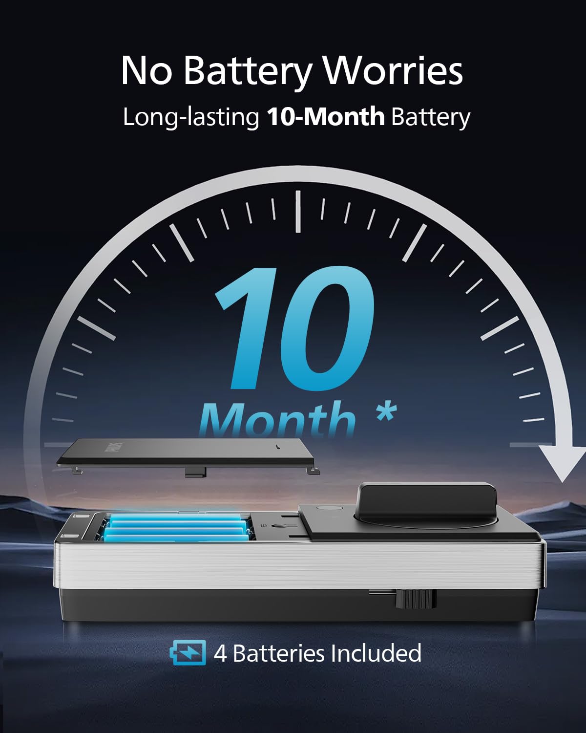 Philips WiFi Smart Lock with Handle, Fingerprint Keyless Entry Door Lock with WiFi Bridge, Smart Locks for Front Door with Handle Set, APP Remote Control, Work with Alexa&Google Assistant, Auto-Lock