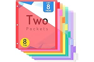 Forvencer 8 Pack Divider with Pockets