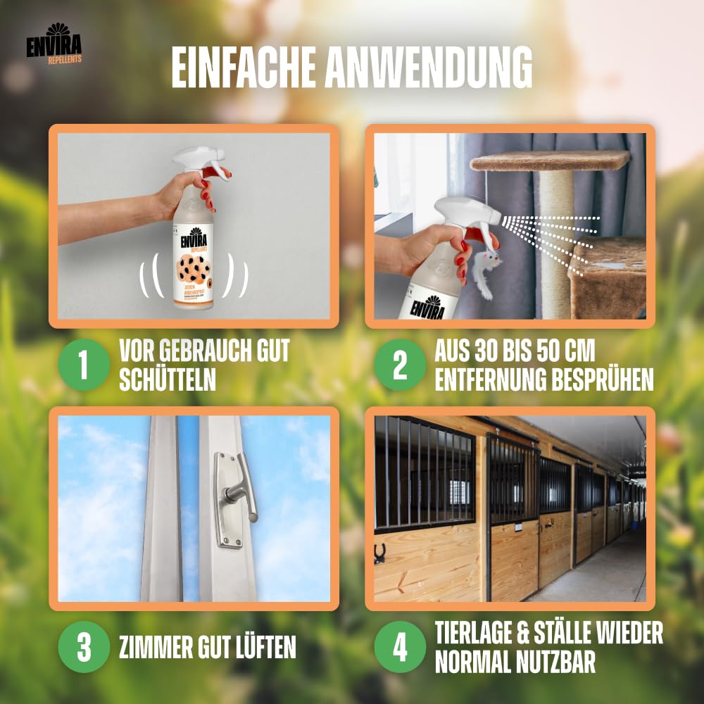 Envira Zecken Abwehrspray 2x 5 Liter - Effektiver Zeckenschutz - Spray mit Langzeitwirkung zum Zecken fernhalten - Mittel gegen Zecken in der Wohnung - Effektives Zeckenmittel
