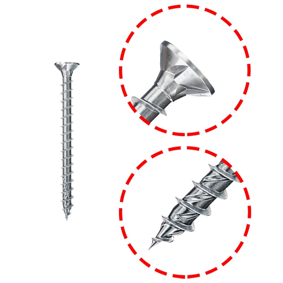 Fischer 300 x Chipboard Screws Power-Fast II 4.0 x 25 Countersunk Head with Phillips Fully Threaded Galvanised Blue Passivated (Item No. 670192)