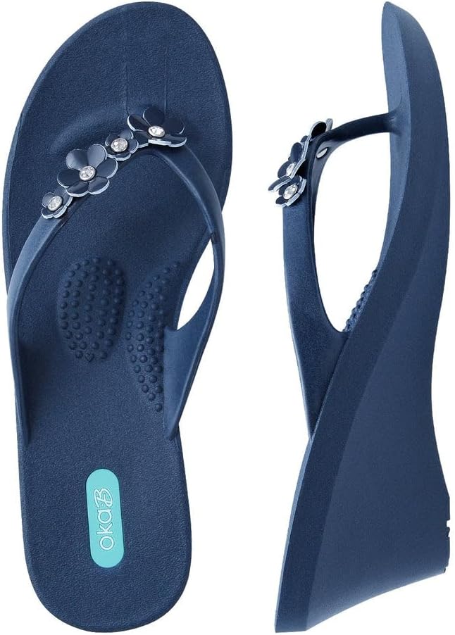 Margot Wedge Flip Flops by Oka-B