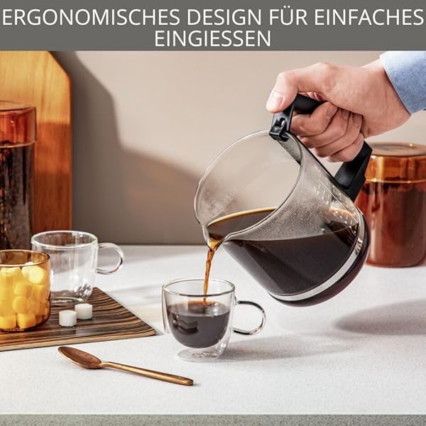 Krups KM4689 Filterkaffeemaschine T8 | 850 Watt | Automatische Abschaltung | 8-12 Tassen | Beleuchteter Ein-/ Ausschalter | Schwarz – Bild 3