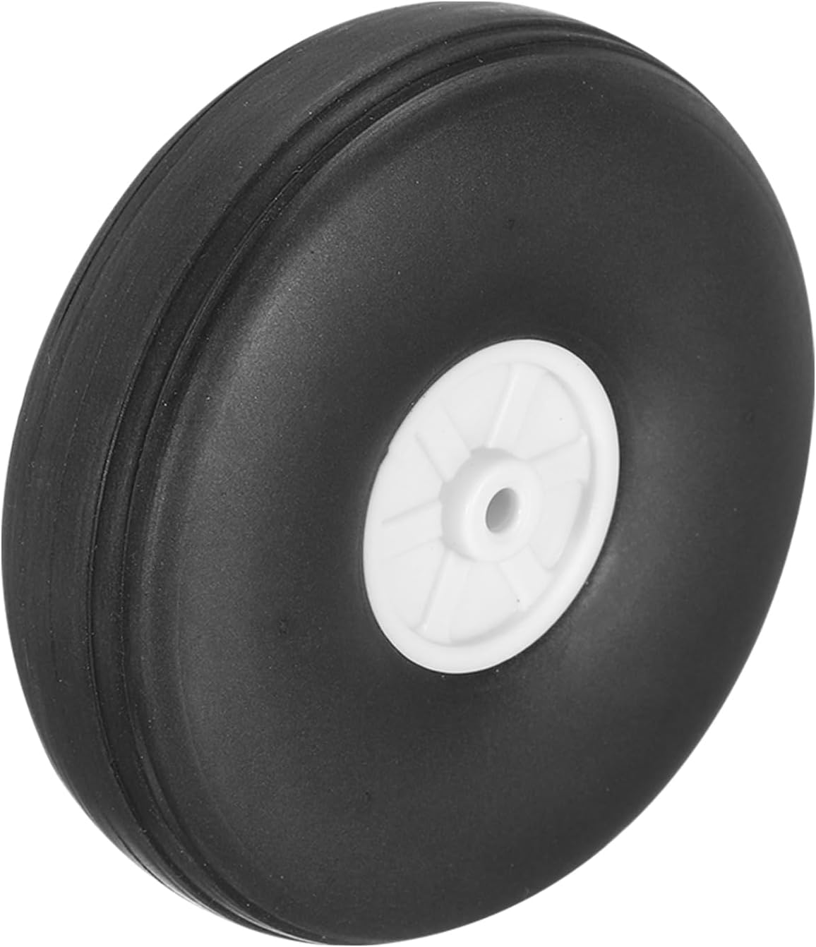 MECCANIXITY RC Airplane Wheels, 1 Inch OD RC Plane Parts Wheels Model Airplane Light PU Sponge Tire Tail Foam Wheel for DIY RC Model Plane Aircraft