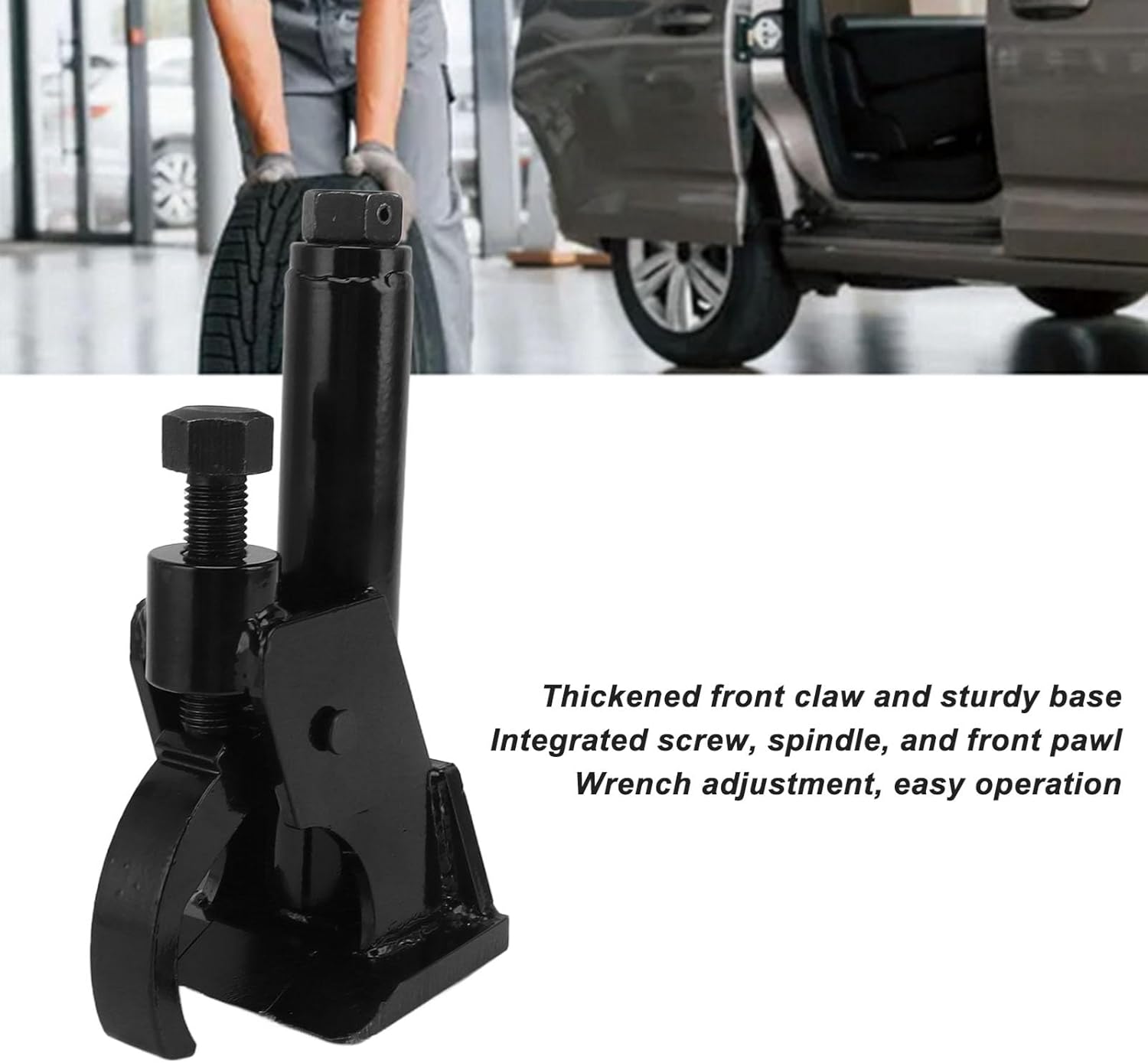 FTVOGUE Tire Bead Breaker, Manual Wheel Tire Press Claw Type Removal Tool with Thickened Front Claw and Sturdy Base, for Cars SUVs Trucks Tractors Lawnmowers ATVs RVs