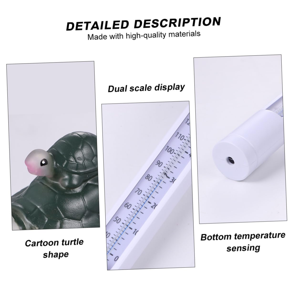 Floating Turtle Pool Thermometer for Swimming and Spa Use, Waterproof Plastic Cartoon Temperature Monitor, 0-50°c Temperature Range, Suitable for Pools and Hot Tubs
