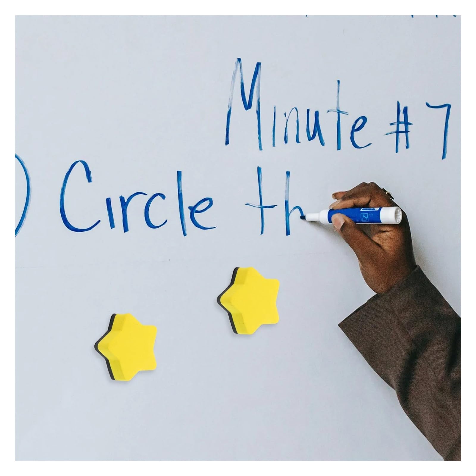 20 Stück Magnetische Whiteboard-Radiergummis In Gelber Form