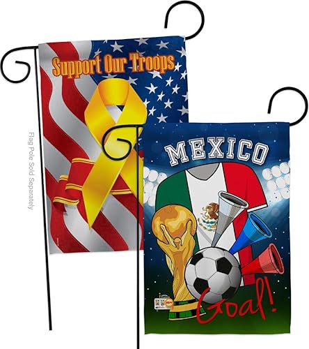 World Cup Mexico Soccer Garden Flags Pack Sports Game Goal Ball Football Entertainment Activity Physical Support Our Troops Small Decorative Gift