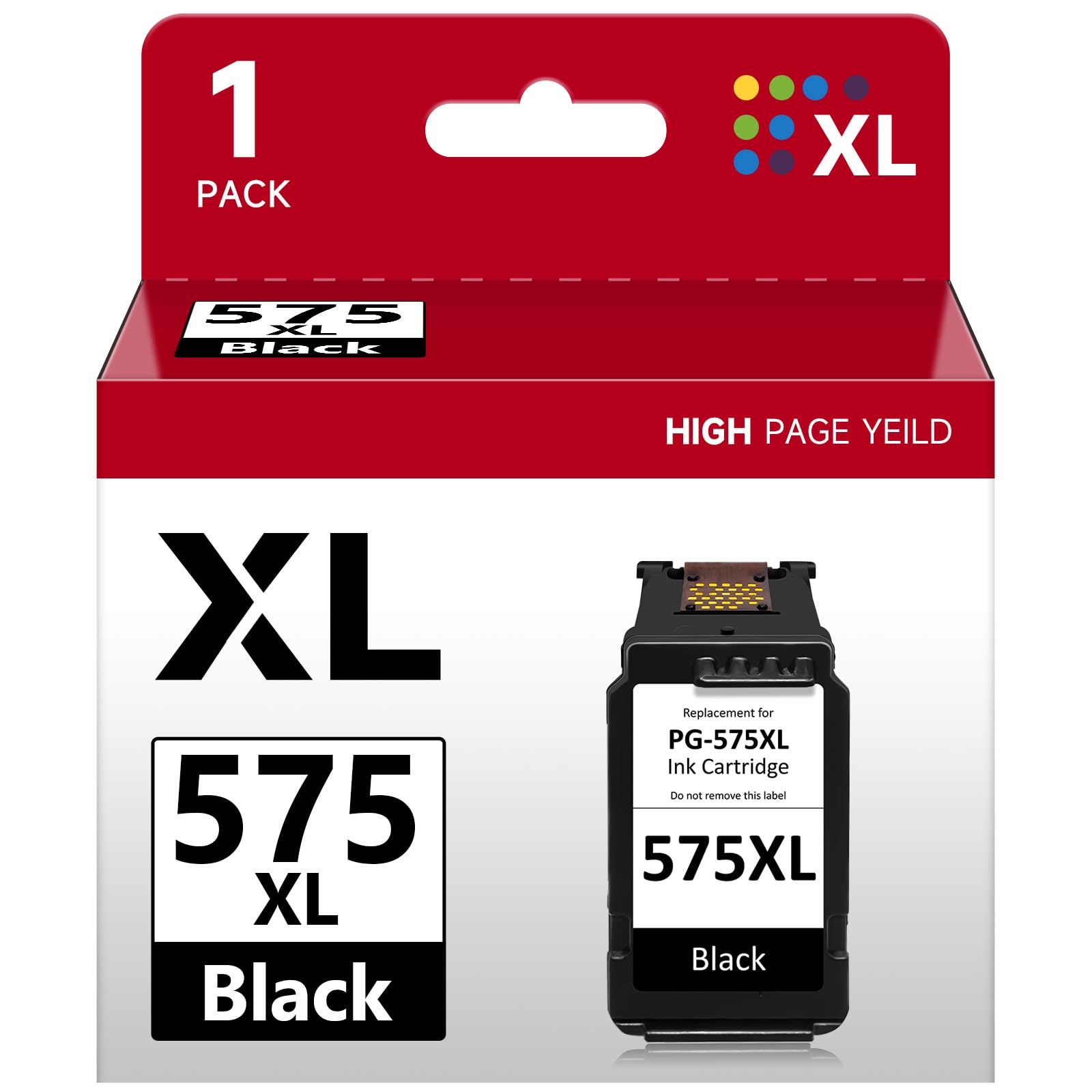 Firstoner PG-575XL Druckerpatronen, PG-575XL Druckerpatronen Schwarz Ersatz für Canon 575 Patronen Kompatibel mit Canon PIXMA TS4755i TS3550i TS3551i TS3750i TR4750i TR4751i (575XL Schwarz)