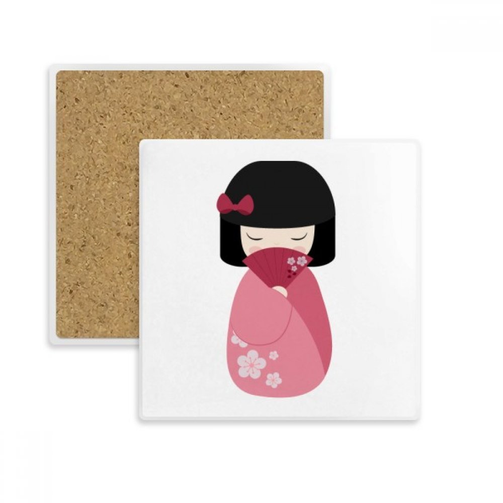 Coaster Tasse Porte Absorbent Pierre Rose Sakura Kimono pour boisson
