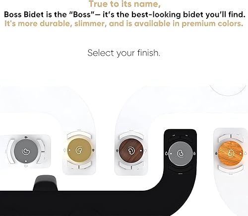 Miniatura 7 de Boss Bidet REVOLUTION Black Tokyo Platinum  Accesorio de bidé no eléctrico para tu asiento de inodoro  Pulverizador de agua, ahorra dinero en papel