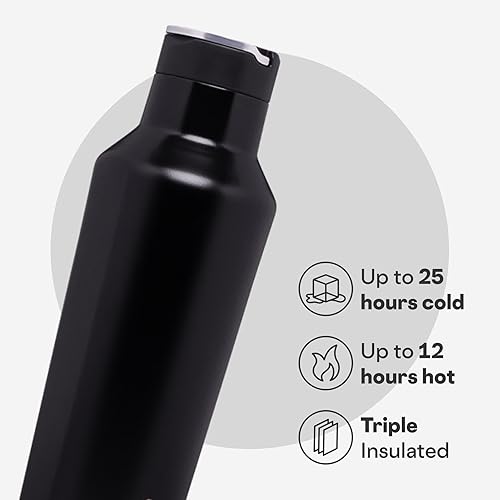 Miniatura 3 de Corkcicle Sport Canteen - Mantiene las bebidas frías durante 25 horas - Botella de agua de acero inoxidable - Triple aislamiento - A prueba de
