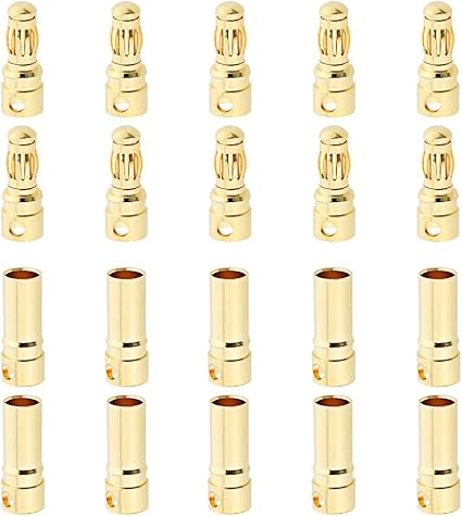 Hobbypark 10 Sets Female Male 3.5mm Gold Bullet Banana Connectors RC ESC LIPO Battery Device Electric Motor Wire Parts