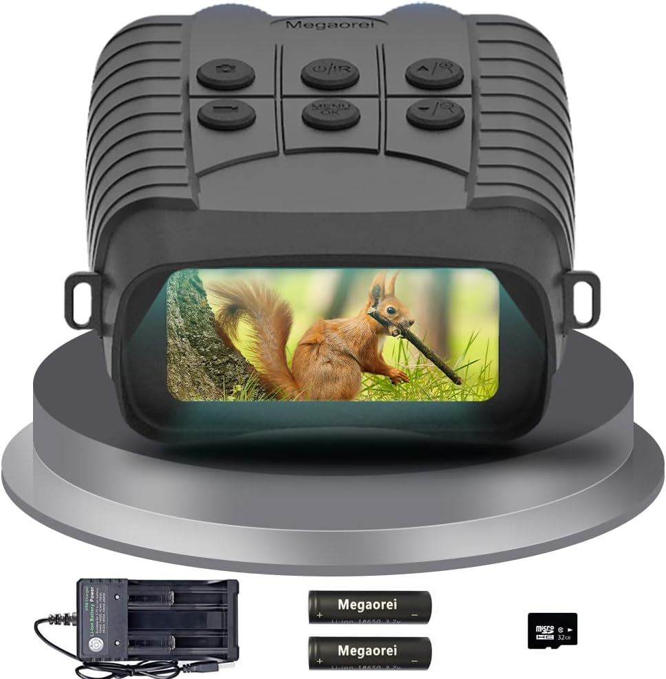 Megaorei B2 Night Vision Binoculars,Infrared Digital Zoom 10X,HD1080P