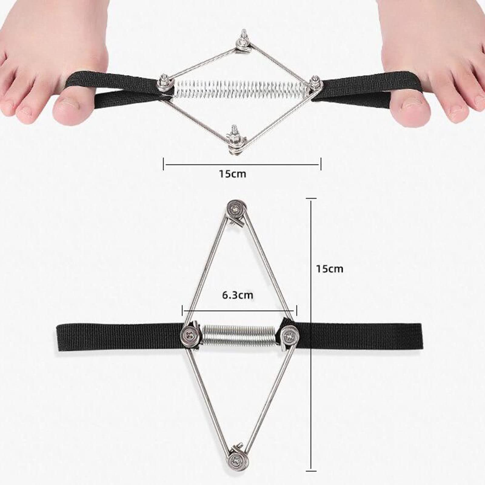 Sharplace Bunion Nylon Steel Elastic Toe Exerciser Toe Stretcher for Big Toe Joint Toe Alignment - Image 2
