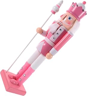 Cabilock Adorno De Navidad Cascanueces De Decorativo Madeira Escritorio Color Rosa