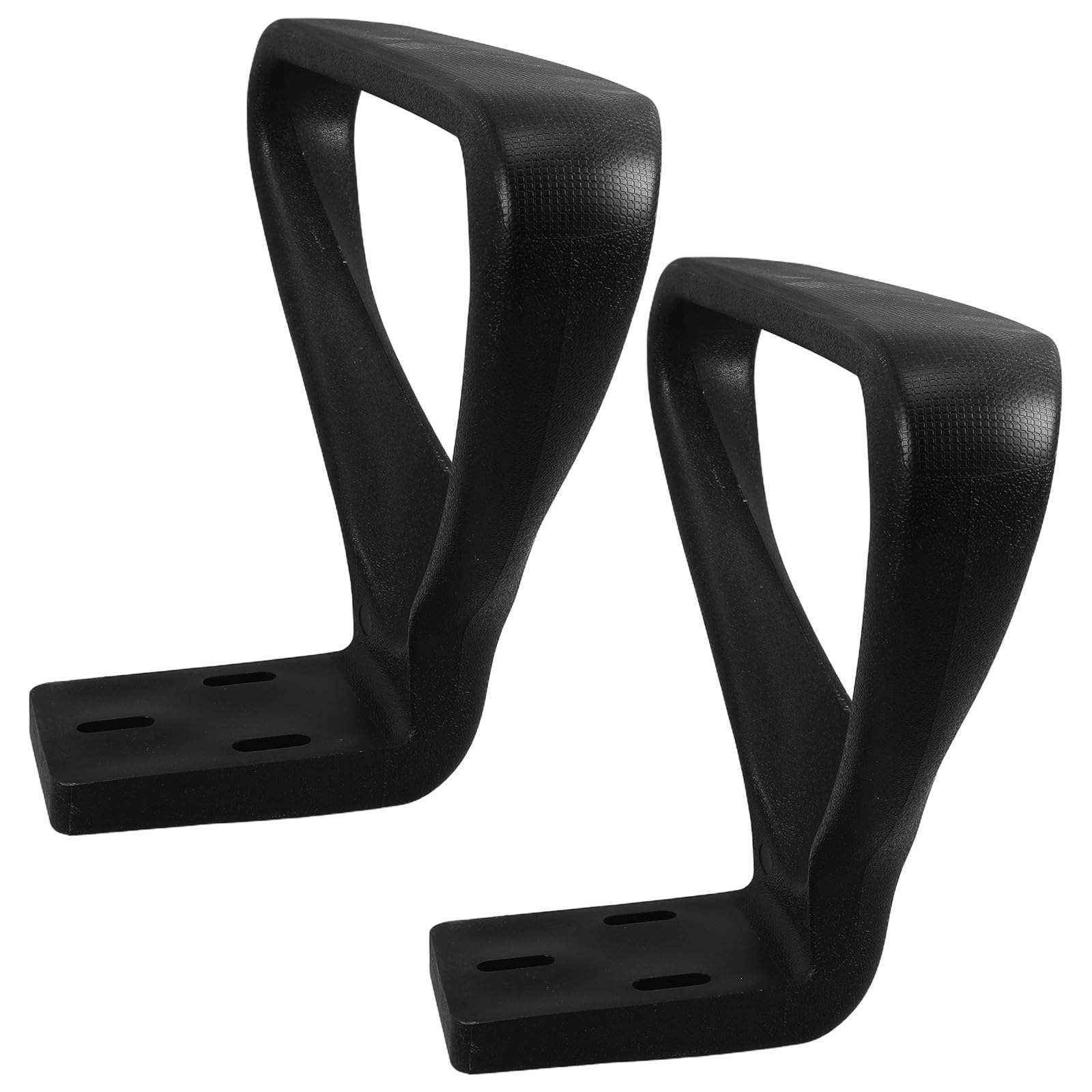 Hemobllo Reposabrazos para Silla de Oficina Negro, 2 Piezas, Diseño Ergonómico y Fácil Instalación, Accesorio Resistente de Plástico para Muebles de Escritorio