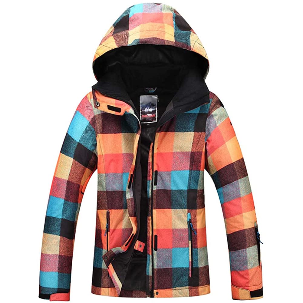 Women's 2 Piece Ski Jackets and Pants Set Skisuit Colorful Waterproof Windproof Insulated Snowsuit Snowboarding Coat