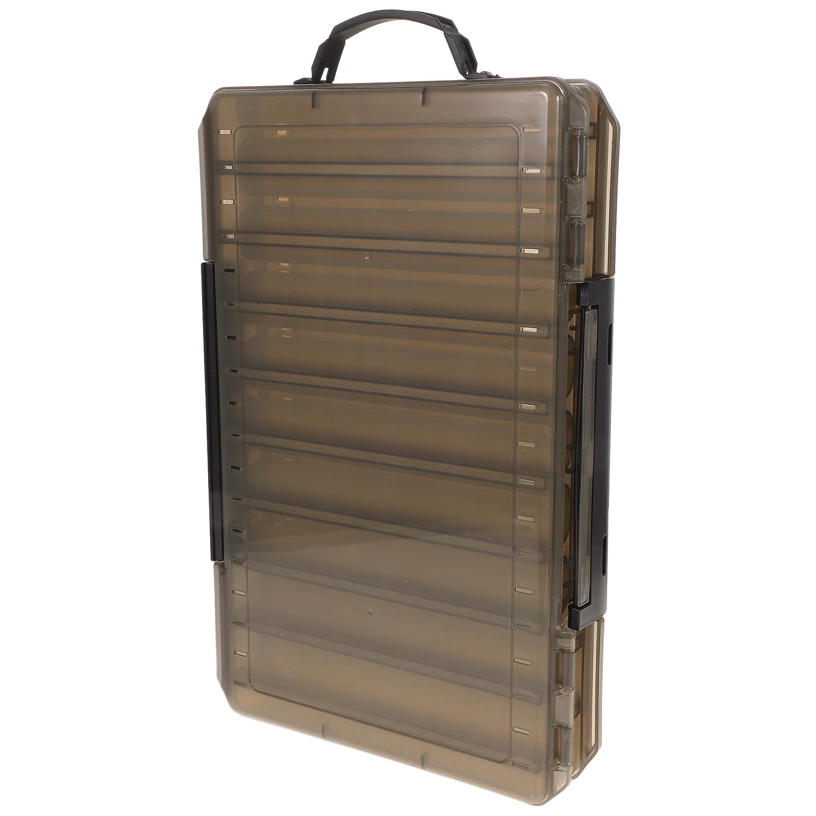 TOYANDONA Cassetta degli Attrezzi da Pesca Maniglia Organizer Portatile Scomparti Variabili Contenitore per Accessori da Pesca in Barca