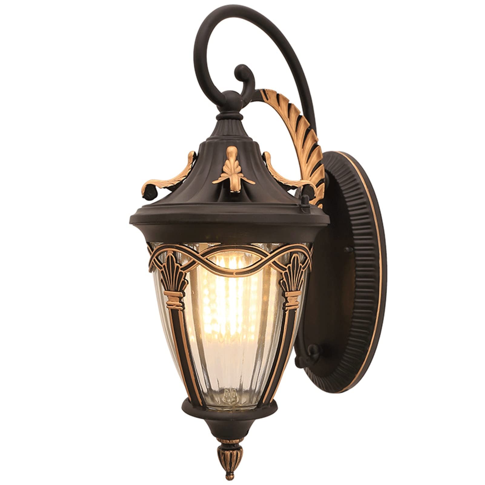 Luminaire extérieur étanche fini la rouille et les façades sombres