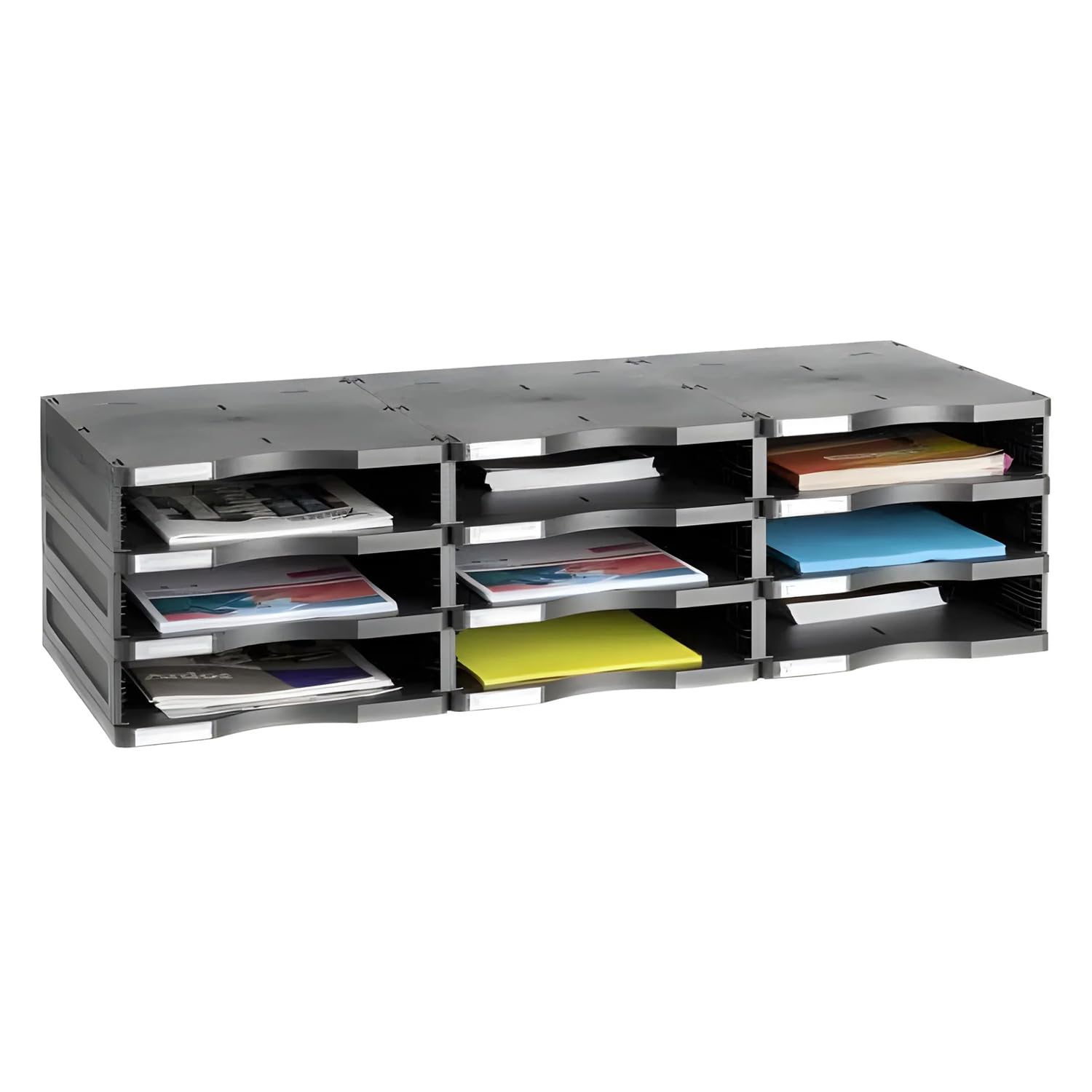 Module de rangement A4 écoresponsable à 9 compartiments modulables