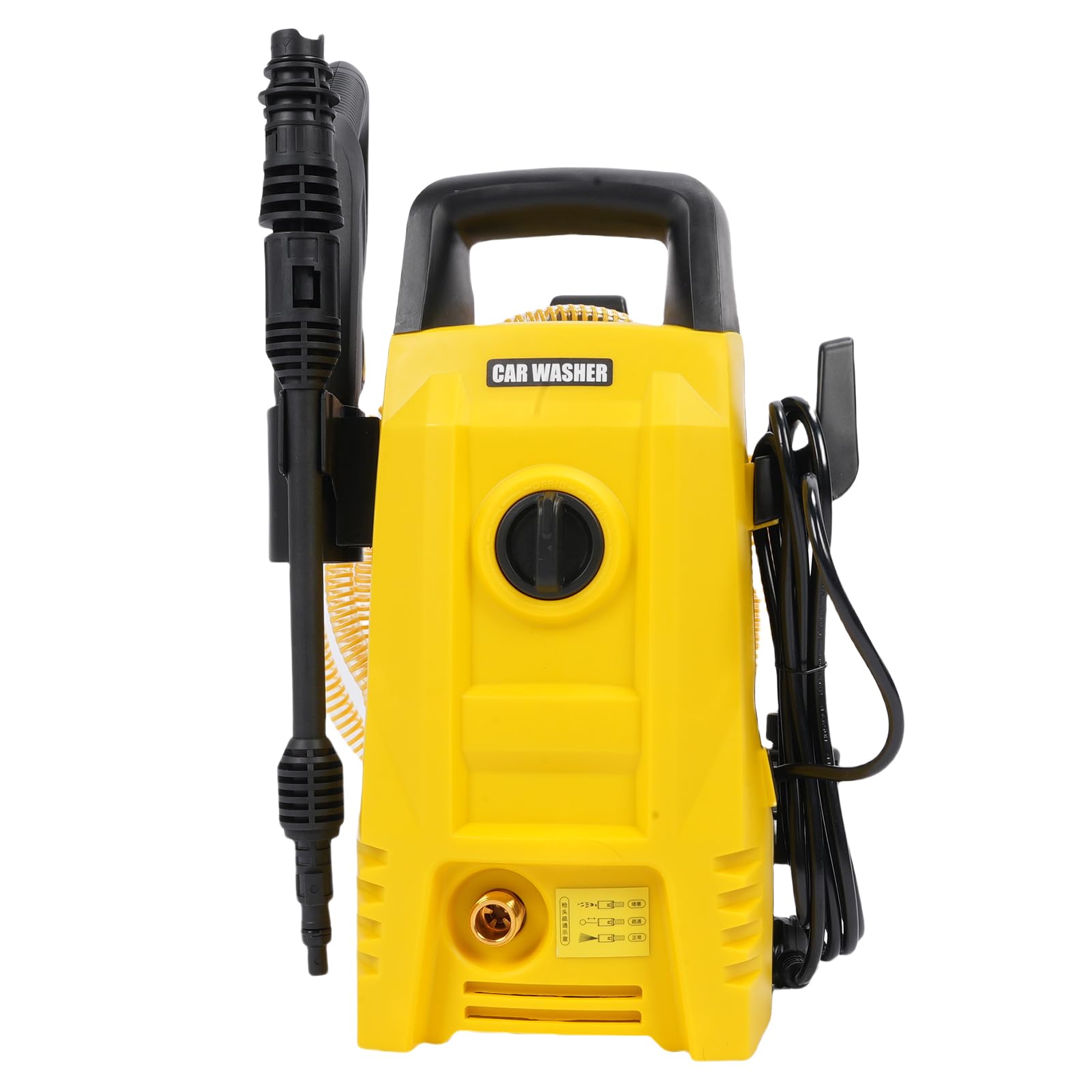 Marhynchus Idropulitrice Elettrica da 1200 W, Macchina per la Pulizia Portatile Ad Alta Potenza con Ugello Regolabile e Cannone a Schiuma per il Lavaggio di Casa e Auto (Spina europea da 250 V)