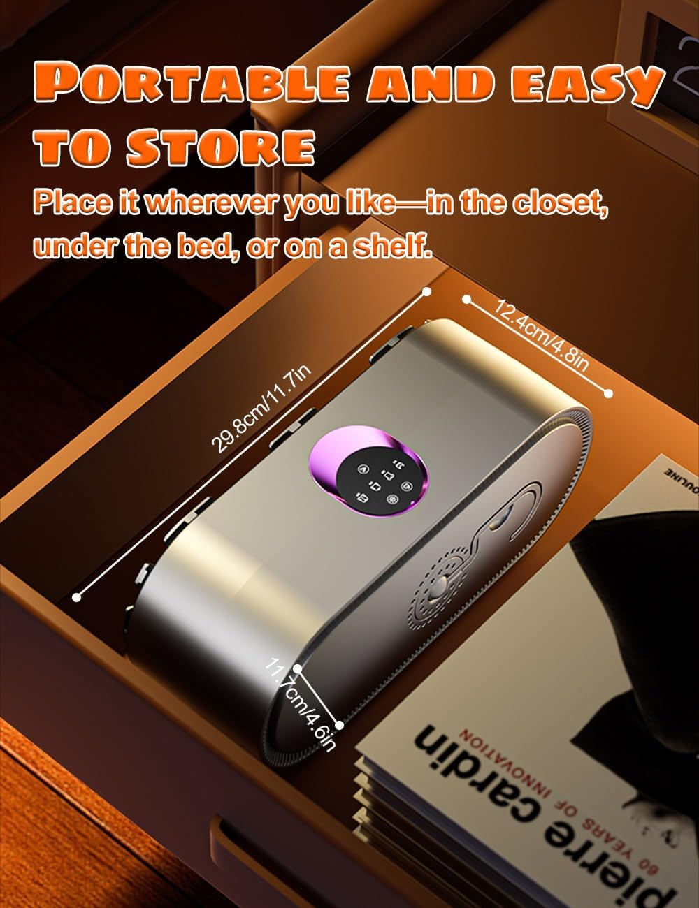 Portable Clothes Dryer for Apartments Travel Laundry - Electric Mini Machine Small Quiet Fast - Drying Foldable Compact Clothes Dryers Secadora Ropa Portatil Mojoco Minicompact Adjustable