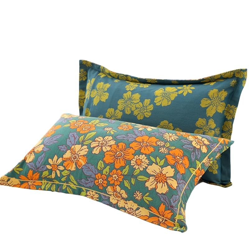 Zonto Fundas de Almohada CAS De Almohadas De Algodón Puro, Gasas De Algodón De Algodón Puro Engrosas-U-47 X 73 Cm