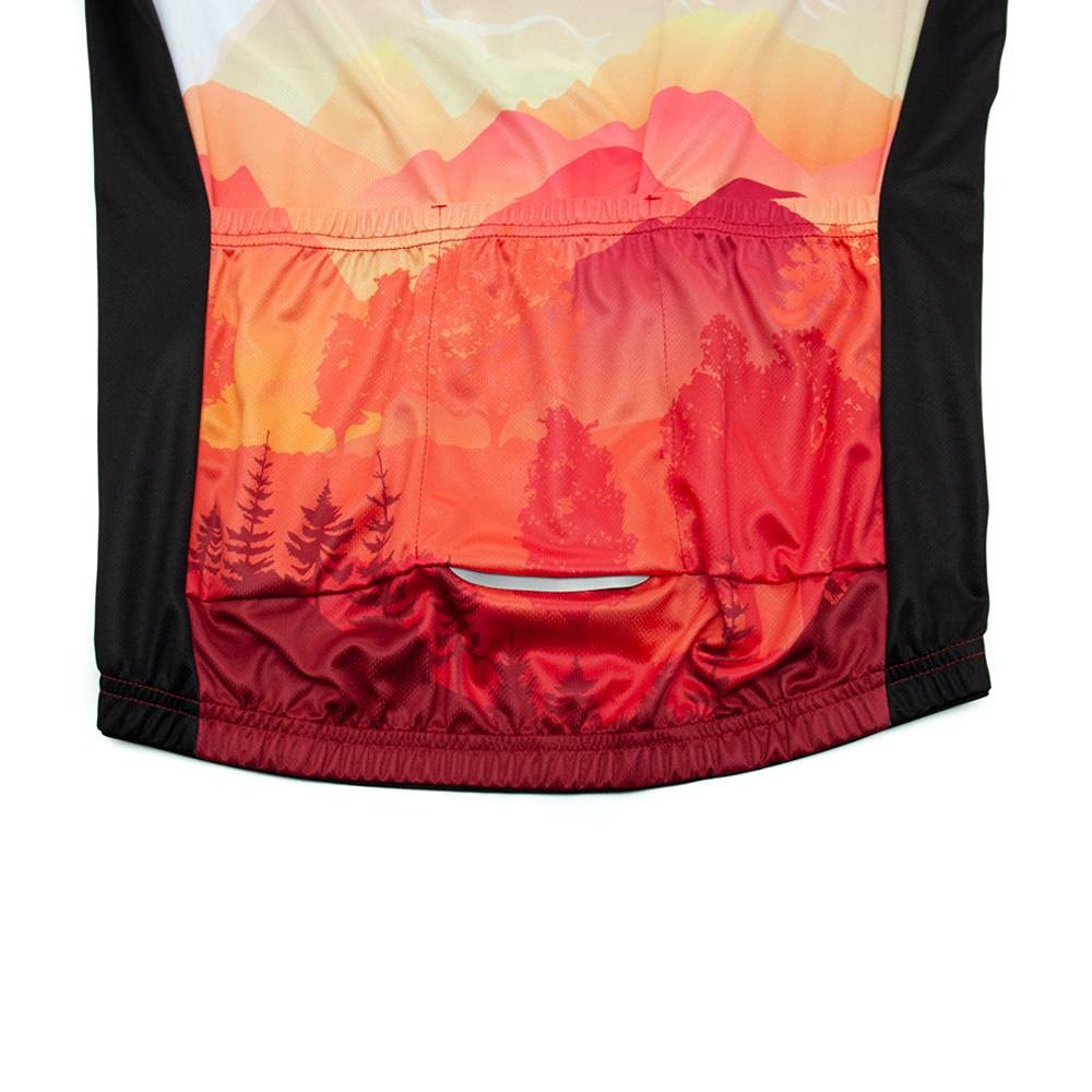 Hombres Jersey + Pantalones Cortos Mangas Cortas de Ciclismo Ropa Maillot Transpirable para Deportes al Aire Libre Ciclo Bicicleta