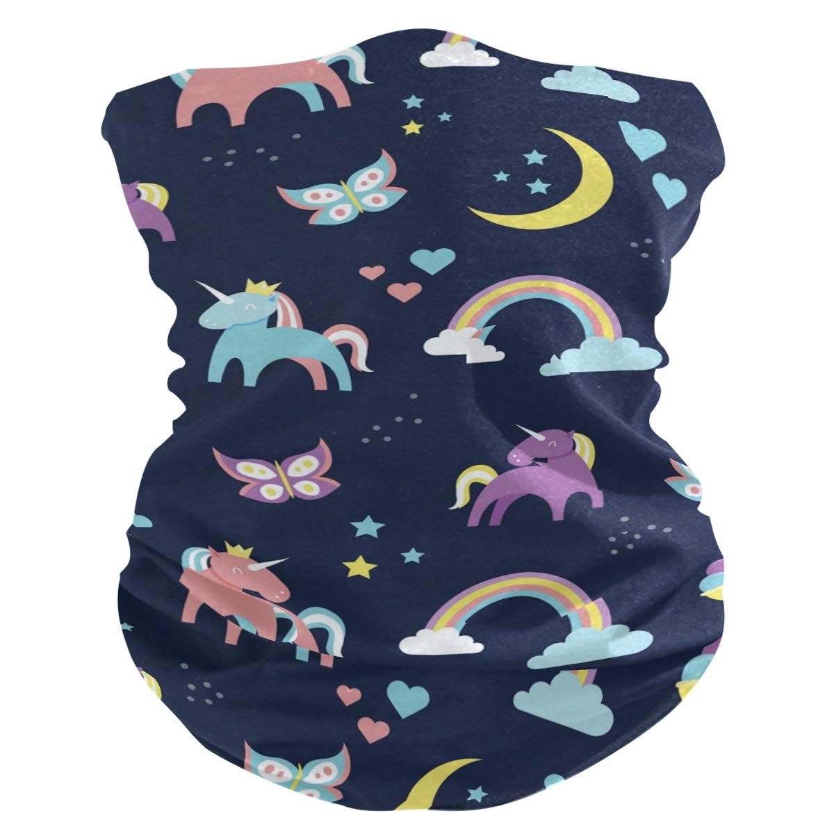 Hengpai Women's Multi3 Neck Gaiter Face Scarf Mask-Dust, Balaclava Face Mask Bandana Cute Unicorn