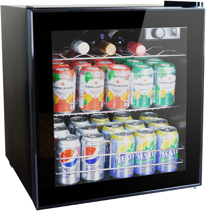 Réfrigérateur thermoelectrique autonome pour vin, 12 bouteilles, rouge