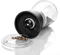 Vista 4 de BlueSnail Manual Grips - Botella de condimento para molinillo de sal y pimienta (5.1 pulgadas, negro)