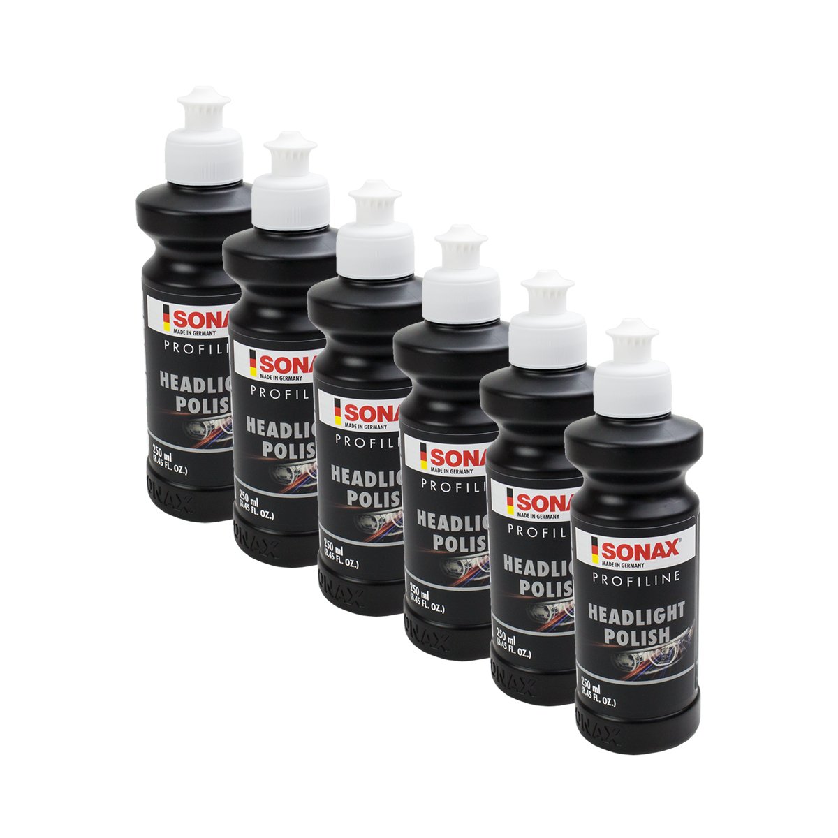 SONAX 6 x 02761410 ProfiLine headlightpolish Faro abrillantador Pasta 250 ML