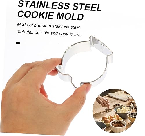 Miniatura 8 de BRIGHTFUFU 6pcs Stainless Steel Biscuit Mold Stainless Steel Biscuit Cutter Halloween Biscuits Biscuit Stamp Pumpkin Cookie Cutter Halloween Cookie