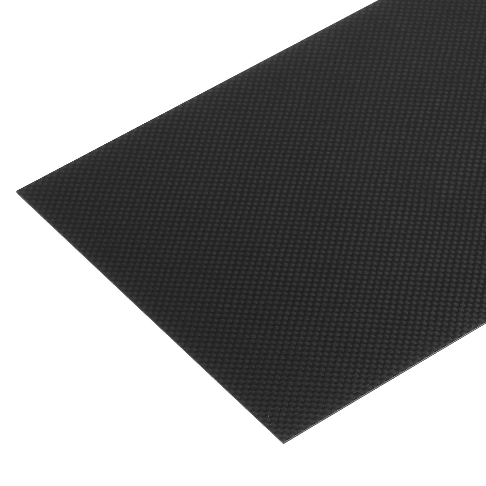 MECCANIXITY 1 Pcs Carbon Fiber Sheet 200x300x1mm Glossy Surface Pultruded Flat Carbon Fiber Board Plate Plain Weave Panel Sheet for Kites RC Airplane
