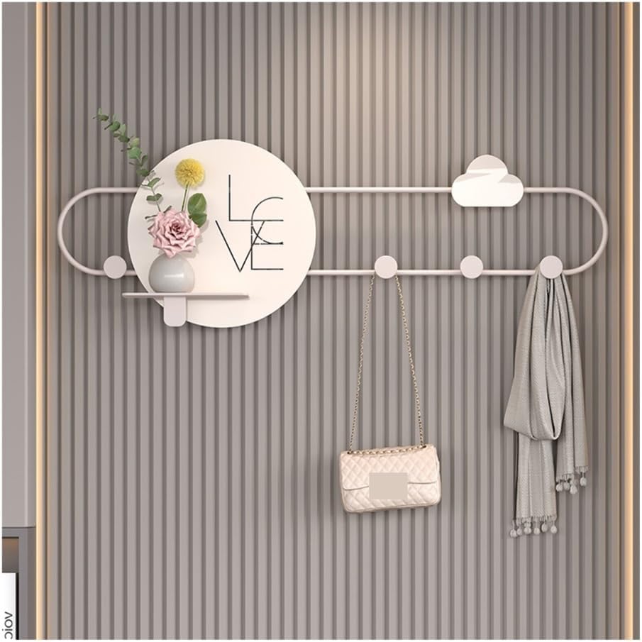 Hat Rack for Wall No-Punch Wall Hooks for Entryway - Decorative Doorway Clothes & Hat Hooks