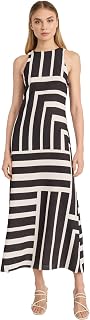 Donna Morgan Women's Sleeveless Halter Cut Maxi Dress Event Occasion Party Date Guest of